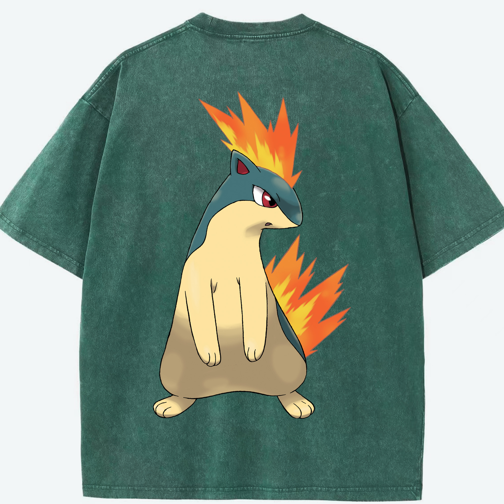 （画像用） ポケットモンスター Pokémon 綿100% ヴィンテージ風 半袖Tシャツ（背面プリント）